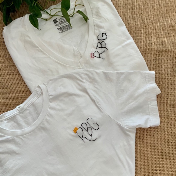 RBG hand embroidered tee - Picture 2 of 2